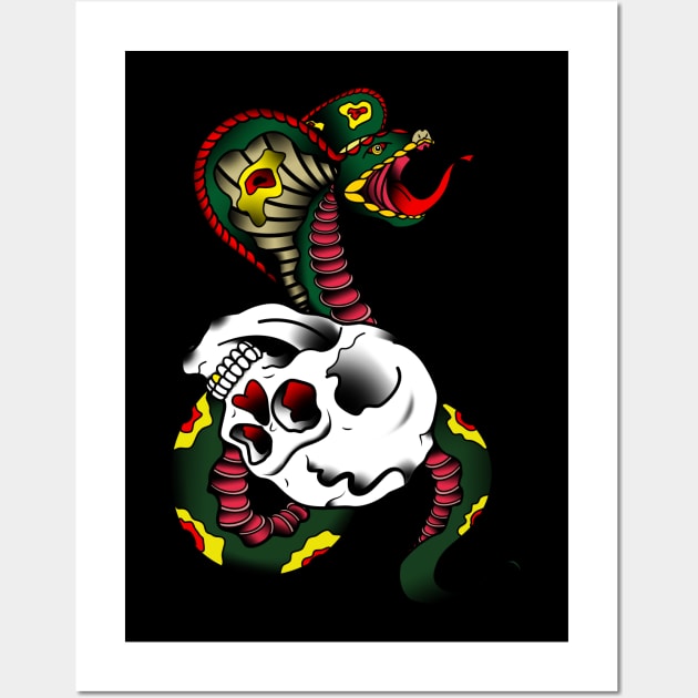 snake and skull Wall Art by DaniilSha